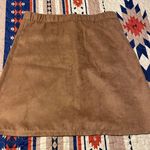 Chelsea and Violet Brown Suede Skirt Photo 1