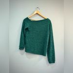 Kaileigh Green Asymmetric Sweater Size M EUC Photo 4
