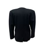Vtg Mondi Blazer Jacket Sz 40/8 Black Double Breasted V Neck Wool Careerwear Photo 4