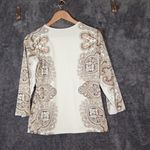 J. McLaughlin  Womens Insignia Catalina Cloth Paisley Equestrian Top Size Large Photo 4