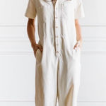 Unpublished Cropped Bone Cream Union Suit Jumpsuit Size Small Photo 0