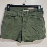 SO  Low Rise Favorite Midi Olive Green Shorts Photo 0