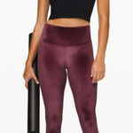 Lululemon Wunder Lounge High-Rise Tight 28" Velvet Garnet Cranberry Fall Size 10 Photo 0