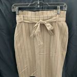 Banana Republic : Office/Business/Work cream/black stripped skirt- belt- size 4P Photo 6