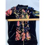 Weissman Black Velvet Sequin Bomber Jacket Rainbow Sparkle Dance Costume Top Photo 4