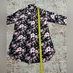 BODY TOUCH Classics floral button down night gown shirt size 2X black pink Photo 2