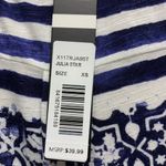 Max jeans NWT blue & white striped sleeveless button down top Size XS Photo 4