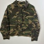 Brooklyn Karma  M Camouflage Button-Up Denim Jacket Photo 0