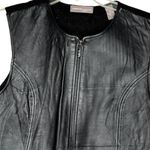 Valerie Stevens Valerie Separates Petite Leather & Wool Black‎ Vest Photo 1