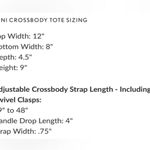 Portland Leather Goods Black Mini Crossbody Tote Photo 1