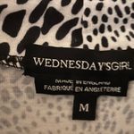 Wednesday’s Girl Animal Print Black White Bodycon Turtleneck Midi Dress, size M Photo 6