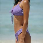 BERLOOK Purple Jacquard Bikini Bottom ONLY 11 Photo 2