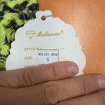 Leopard Print Green and Blue Halter Top Photo 2