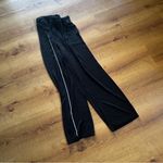Zyia  Black Piping Classy Joggers Wide Leg Pants Size Small Photo 1