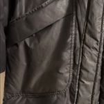 Theory  Black Long Belted Puffer Coat Petite P Hooded Photo 3