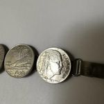 1940's Fascist Era Italian Lira Centesimi Coin Bracelet Italia / Italy Vittorio Photo 8