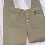 Loft  high rise skinny ankle olive green jeans size 0/25 Photo 1