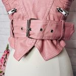 Boutique Faux Leather Bustier Top Photo 5