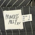 Princess Polly Black Striped Wide Leg High Waist Tailored Trousers Dress Pants 2 Photo 3