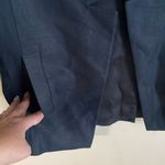 AYR Coup Blazer Navy Linen Notched Long Photo 6