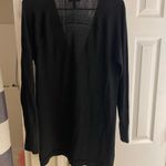 Eileen Fisher Black One Button Cardigan Merino Wool Medium Photo 2