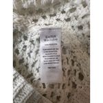 Nicole Miller Artelier ‎ White Open Knit Hoodie Sweater Swimsuit Cover Up L Photo 4