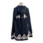 Project Women’s Open Front Cardigan With Hood. Navy, Off Photo 7