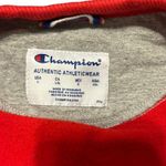 Champion  red cropped sweatshirt size large Photo 4