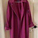 J. G. Hook Vintage 1980s 100% Wool Long Winter Coat Raspberry Size 6 NWT RARE Pink Photo 0