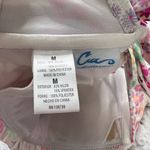 California Waves  Floral Print Smocked Bandeau Juniors Bikini Top M NWT Multi Photo 4