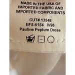 Show Me Your Mumu Pauline Peplum Dress in White L Photo 7