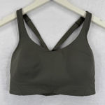 Lululemon  Energy Longline Sports Bra 32DD Olive Green Adjustable Straps Photo 0