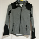 Woman’s Vogo Athletics Small Gray Black Zip Up Athletic Jacket Photo 0