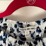 Elizabeth and James Women’s small White Blue Floral Maxi Dress Photo 2