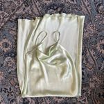 Bebe Green cowl slip dress Photo 4