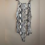 Saints & Heart snakeskin bodysuit tank top size M NWT snake skin Black Size M Photo 6