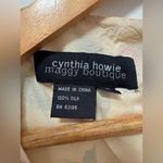 π Vintage Y2K Cynthia Howie Maggy Boutique Cream Silk Dress Cherries Size 8 π Red Photo 4