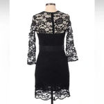 BB Dakota ModCloth So Noir, So Good Black Lace 3/4 Sleeve Dress by Size 6 Small Photo 2