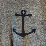 Nautica  Blue Crew Neck Sweater with Anchor Design Photo 2