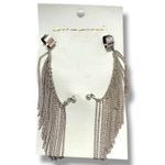 Free People Breakfast Club Ear Cuff Silver Fringe Western Bohemian Grunge Punk Photo 11