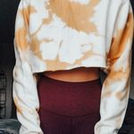 Urban Outfitters Cropped Bleached Tie Dye Crewneck  Photo 0