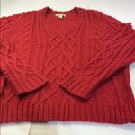 st. john's bay Red Cable Knit Sweater Photo 9