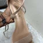 Allegra K  Women's Solid Color Strap Block Heel Lace up Sandals Photo 2