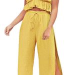 Fancyinn Two Piece Crop Top And Slide Slit Bottoms Photo 0