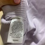 Open Edit  Mock Neck Sleeveless Ribbed Sweater in Purple Puff - Size S Photo 3