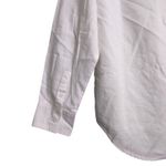 Everlane NWT Silky Cotton Relaxed Shirt Off-white Long Sleeve Button Down Size 8 Photo 2