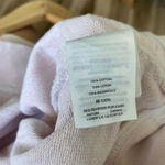 J.Crew Women's XS Light Pink Crewneck Pullover Sweatshirt Cropped Length Pink Photo 4