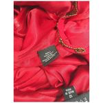 Adrianna Papell  Evening Silk Embellished Beaded Gypsy Strap Dress Red 12 Photo 10