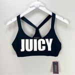 Juicy Couture Cross-Back Sports Bra Black Small S NWT Photo 1