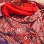 Abel the label Lola Women Size L Midi Dress Button Front Ruffle Hi Lo Hem Cutout Photo 6